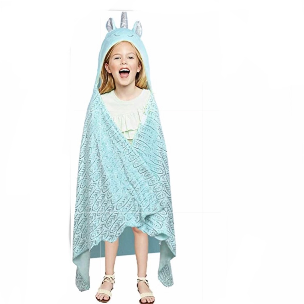 Unicorn Hooded Throw Blanket Pink 50" x 60"